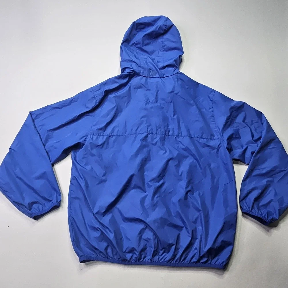 IZOD Golf Men's XL Blue Windbreaker Jacket Full Zip Hooded Performance